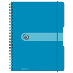 HERLITZ Cahier à Spirales Easy Orga to go A4 160P 80g Bleu Transparent