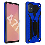 Avizar Coque Samsung Galaxy A71 Bi-matière Antichoc Béquille Fonction Support Bleu