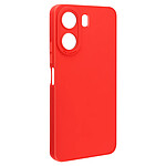 Avizar Coque pour Xiaomi Redmi 13C Silicone Mat Protection Caméra Rouge