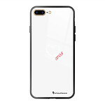 LaCoqueFrançaise Coque iPhone 7 Plus/ 8 Plus Coque Soft Touch Glossy Coeur Blanc Amour Design