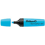 PELIKAN Surligneur Textmarker 490 Pointe biseautée 1 - 5 mm Bleu fluo x 10