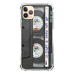 Evetane Coque iPhone 11 Pro anti-choc souple angles renforcés transparente Motif Cassette