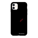 LaCoqueFrançaise Coque iPhone 12 Mini Silicone Liquide Douce Coeur Noir Amour