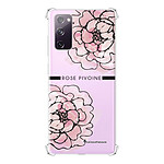 LaCoqueFrançaise Coque Samsung Galaxy S20 FE anti-choc souple angles renforcés transparente Motif Rose Pivoine