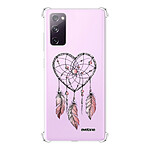 Evetane Coque Samsung Galaxy S20 FE anti-choc souple angles renforcés transparente Motif Attrape coeur