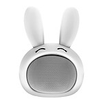 Moxie Enceinte Bluetooth 3W Autonomie 3h Design Lapin Lumineux  Blanc