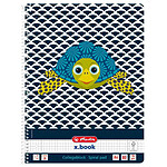 HERLITZ Cahier spiralé 'Cute Animals Turtle', A4, quadrillé