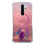 Evetane Coque Xiaomi Redmi Note 8 Pro anti-choc souple angles renforcés transparente Motif Attrape rêve rose