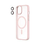 QDOS Coque et Lentille de Protection pour iPhone 15 MagSafe Rose