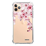 Evetane Coque iPhone 11 Pro anti-choc souple angles renforcés transparente Motif Cerisier