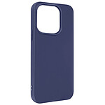 Avizar Coque pour Apple iPhone 14 Pro Max Silicone Flexible Finition Mate Anti-traces  bleu nuit