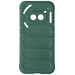 Avizar Coque pour Nothing Phone 2a et 2a Plus Antichoc Silicone texturé 3D Vert Foncé