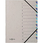 PAGNA Trieur 'Easy Grey', A4, 12 compartiments, bleu