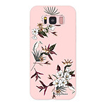 LaCoqueFrançaise Coque Samsung Galaxy S8 Silicone Liquide Douce rose pâle Fleurs Sauvages