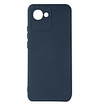 Avizar Coque pour Realme C30 Silicone Semi-rigide Finition Soft-touch Fine  bleu nuit