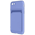 Forcell Coque pour iPhone SE 2022, 2020, 8 et 7 Silicone Souple Porte-carte Fine Légère  Violet