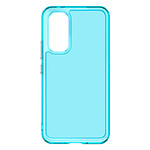 Avizar Coque pour Samsung Galaxy A54 5G Silicone Flexible Coins Antichocs Renforcés  Bleu Transparent