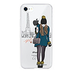 LaCoqueFrançaise Coque iPhone 7/8/ iPhone SE 2020/ 2022 silicone transparente Motif Working girl ultra resistant