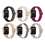 Eko Lot de 6 Bracelets pour Apple Watch 42/44/45/49mm Gamme Revolt 01 en Nylon Multicolore