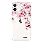 Evetane Coque iPhone 12 mini 360 intégrale transparente Motif Cerisier Tendance