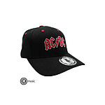 AC/DC - Casquette Noir & Rouge Logo AC/DC