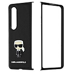 Karl Lagerfeld Coque Samsung Z Fold 4 Hybride Graphique 3D  Saffiano Ikonik Noir