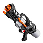 Techkidz Pistolet à Eau pour Enfant Modèle Charlie 750 ml avec Portée de 10m Noir / Orange