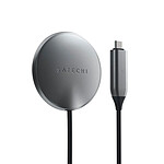 Satechi Chargeur MagSafe iPhone 7.5W Charge Rapide Câble USB-C 1.5m  Gris / Blanc