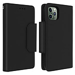 Avizar Étui Apple iPhone 11 Pro Folio Détachable Magnétique Porte cartes Noir