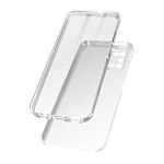 Avizar Coque Samsung Galaxy A03s Arrière Rigide transparent et Avant Souple Transparent