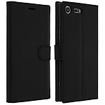 Avizar Etui Housse Clapet Portefeuille Sony Xperia XZ Premium - Noir