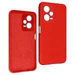 Avizar Coque pour Xiaomi Redmi Note 12 Pro 5G et 12 Pro Plus 5G Silicone Semi-rigide Finition Soft-touch  Rouge