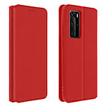 Avizar Housse Huawei P40 Pro Étui Folio Portefeuille Fonction Support rouge