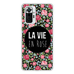 Evetane Coque Xiaomi Redmi Note 10 Pro 360 intégrale transparente Motif La Vie en Rose Tendance