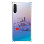 LaCoqueFrançaise Coque Samsung Galaxy Note 10 anti-choc souple angles renforcés transparente Motif J'aime Marseille