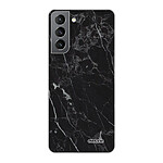 Evetane Coque Samsung Galaxy S21 5G 360 intégrale transparente Motif Marbre noir Tendance