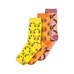 Pokémon - Pack 3 paires de chaussettes Three Icons taille 39-42