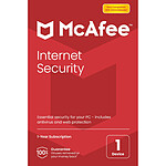 McAfee Internet Security - Licence 1 an - 1 poste - A télécharger