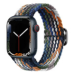 Avizar Bracelet pour Apple Watch 41mm et 40mm et 38 mm Nylon Tressé Ajustable par Boucle Métallique  camouflage