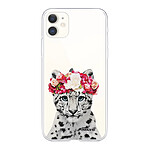 Evetane Coque iPhone 11 360 intégrale transparente Motif Leopard Couronne Tendance