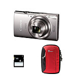 CANON Compact Ixus 285 HS Silver+ Sac et Carte SD 4 Go