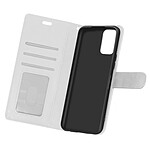 Avizar Étui Xiaomi Redmi Note 10 et Note 10s Vintage Porte-carte Fonction Support blanc