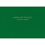 ELVE Registre Livre de police pour Bijoutiers - Ventes/achats - 21X30 200 P - vert