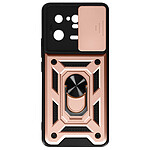 Avizar Coque pour Xiaomi 13 Pro avec Cache caméra et Bague Support Vidéo  Rose Gold