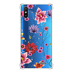 Evetane Coque Xiaomi Redmi 9A anti-choc souple angles renforcés transparente Motif Fleurs Multicolores