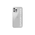 Superdry Coque pour Apple iPhone 12 Pro Max Gamme Snap Case Clear en TPU Transparent