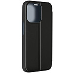 Avizar Étui Clear View pour iPhone 15 Pro Max Clapet Miroir Fonction Support  Noir