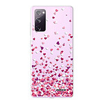 Evetane Coque Samsung Galaxy S20 FE 360 intégrale transparente Motif Confettis De Coeur Tendance