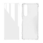 Avizar Pack Protection Sony Xperia 1 III Coque Souple Verre Trempé transparent