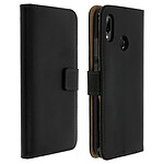 Avizar Étui Huawei P20 Lite Housse cuir portefeuille clapet coque silicone noir